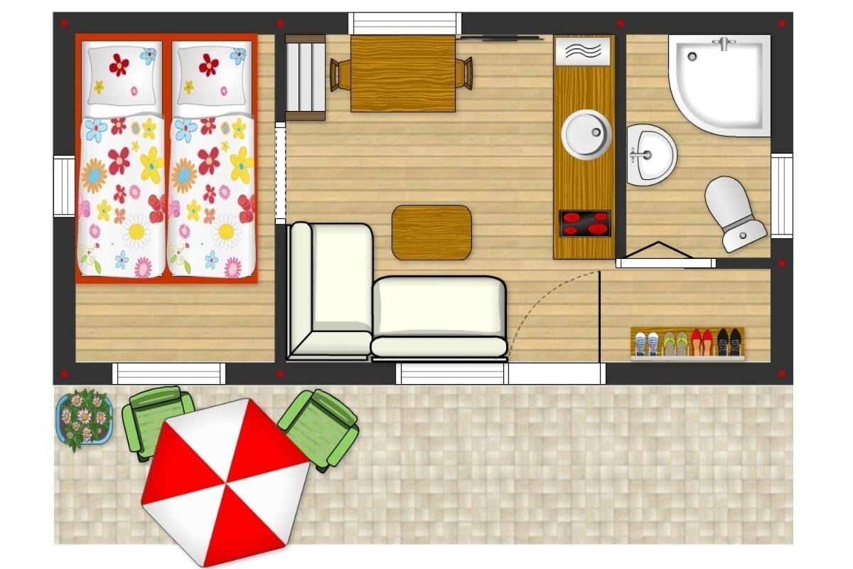Tiny House Lavender Villa Podturen Dış mekan fotoğraf